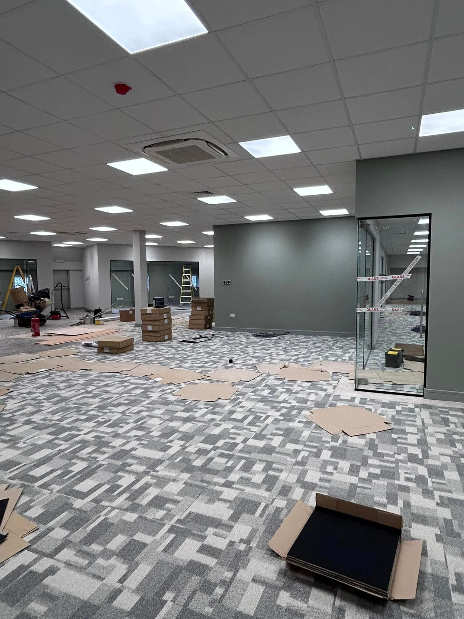 Commercial painting and decorating completed to a professional standard